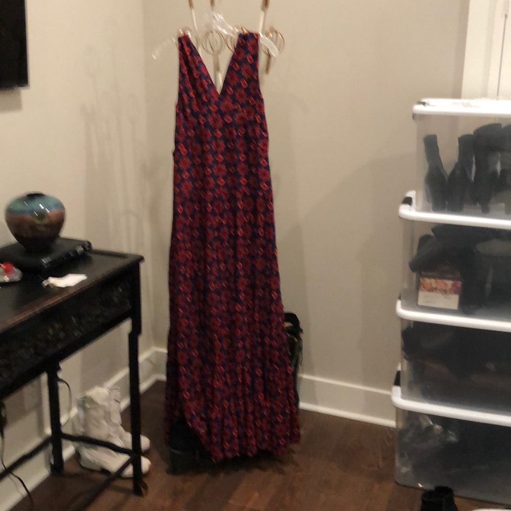 Long silk dress
